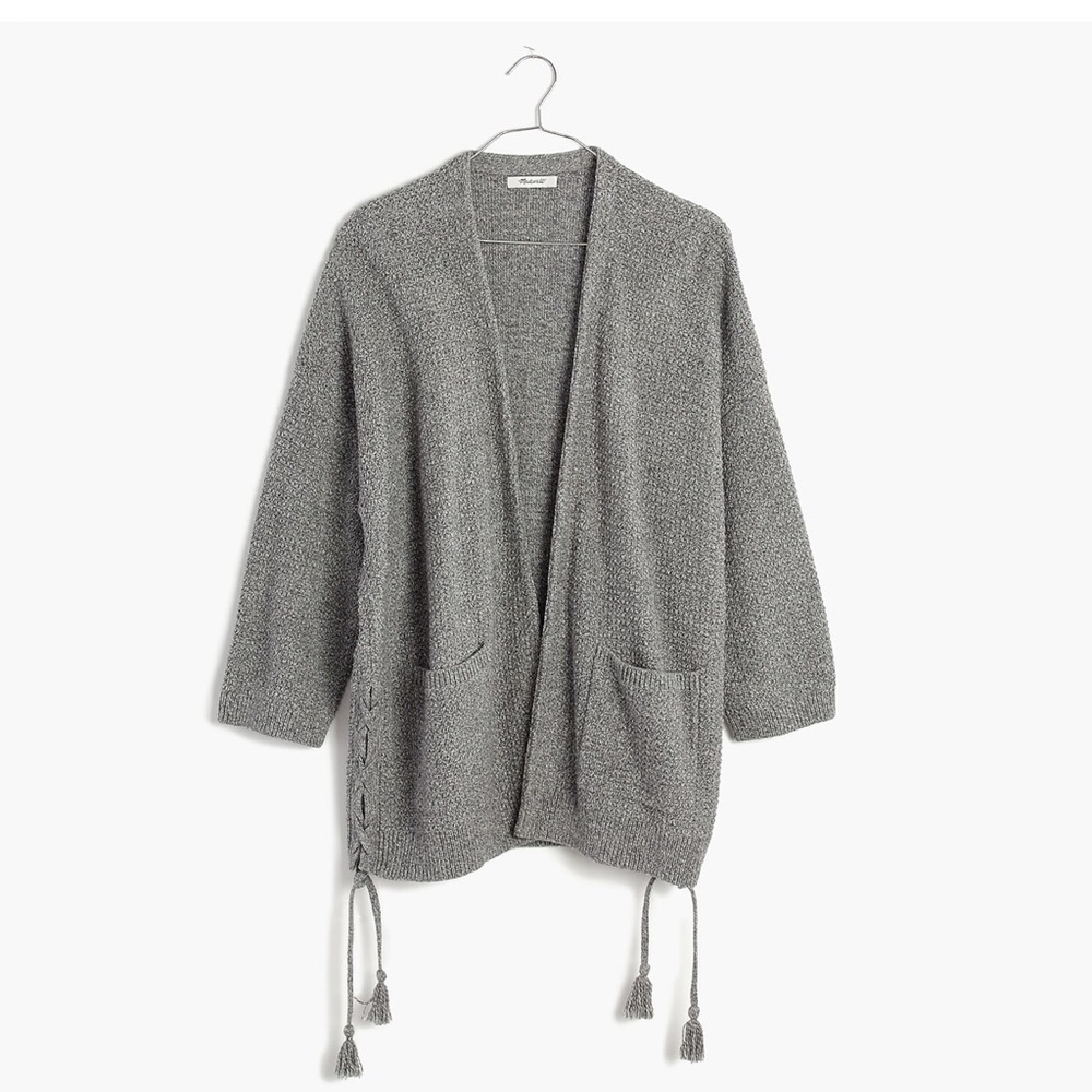 Madewell side-laced cardigan sweater sz L